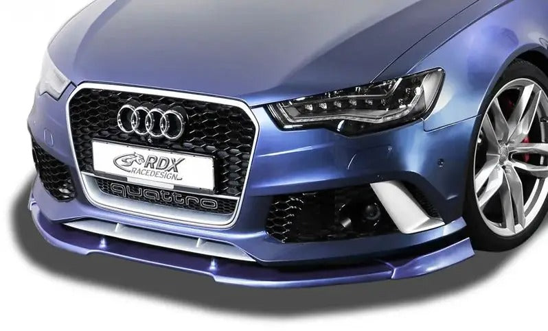 RDX Racedesign, Frontspoiler Vario-X passend für Audi RS6 4G/C7 2013- (PU), PU-Rim, Unlackiert