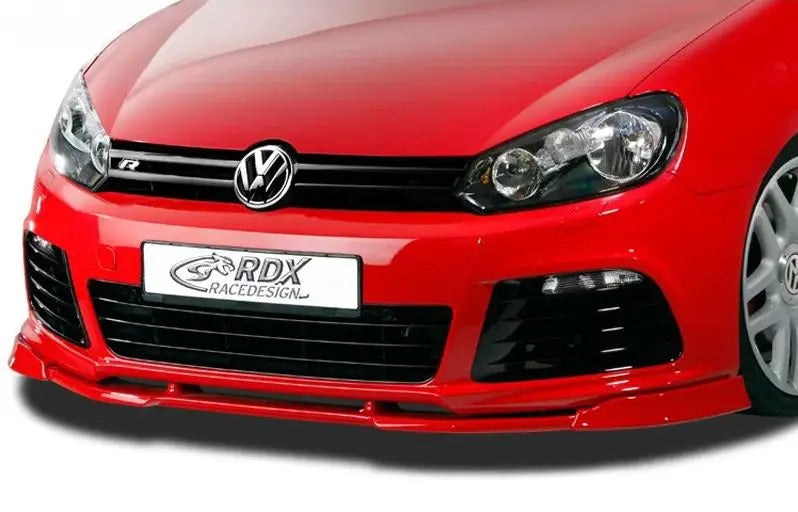 RDX Racedesign, Frontspoiler Vario-X passend für Volkswagen Golf VI R 2008-2012 (PU), PU-Rim, Unlackiert