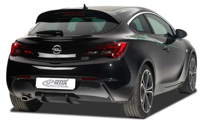 RDX Racedesign, Heckschürzenansatz Diffuser U-Diff passend für Opel Astra J GTC 2009-2015 inkl. OPC-Line (PU), PU-Rim, Unlackiert