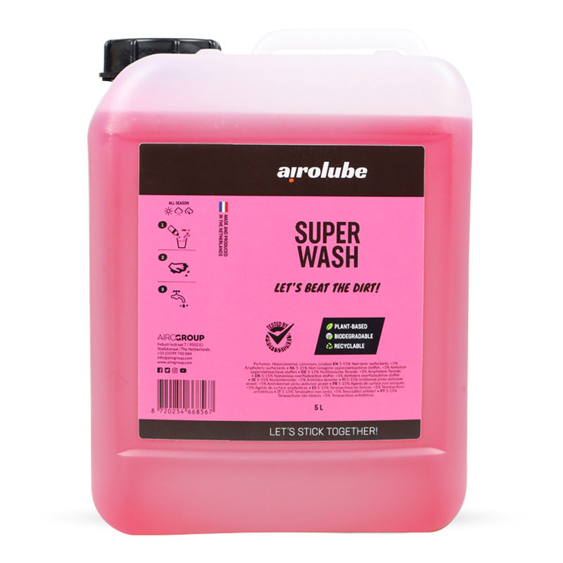 Airolube, Super Wash Car Shampoo - 5-Liter Kanister, Flüssigkeit, Rosa