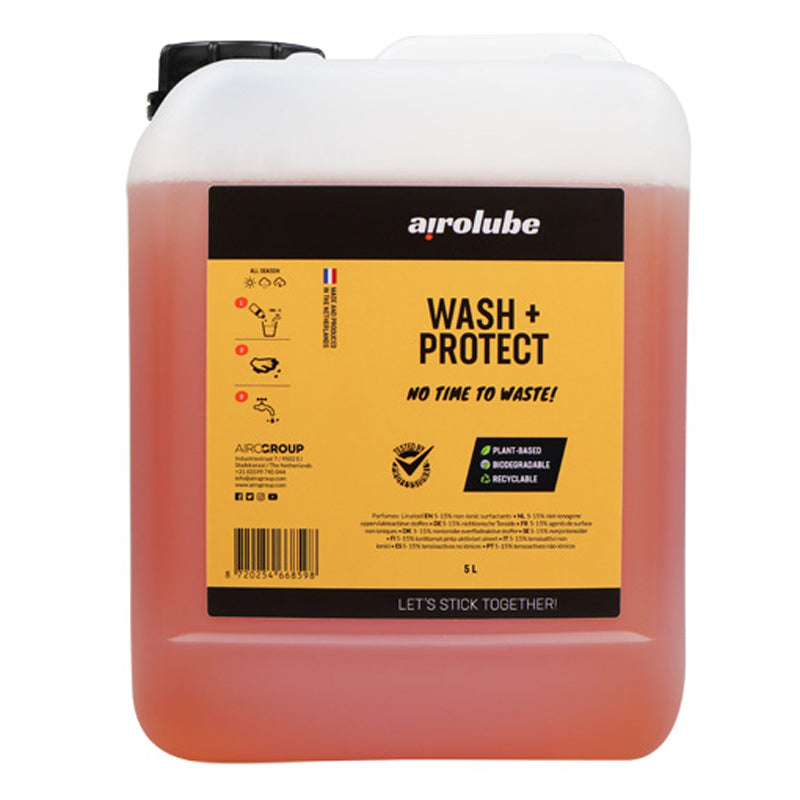 Airolube, Wash & Protect Car Shampoo + Wachsschutz - 5-Liter Kanister, Flüssigkeit, Orange