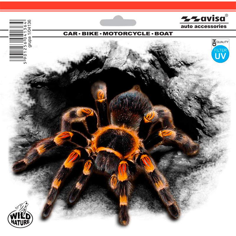 Avisa, AutoTattoo Aufkleber Spider - 18,3x15,5cm, Vinyl