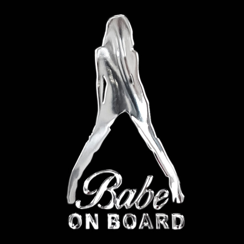 Avisa, Nickel Aufkleber BABE ON BOARD - 33x60mm