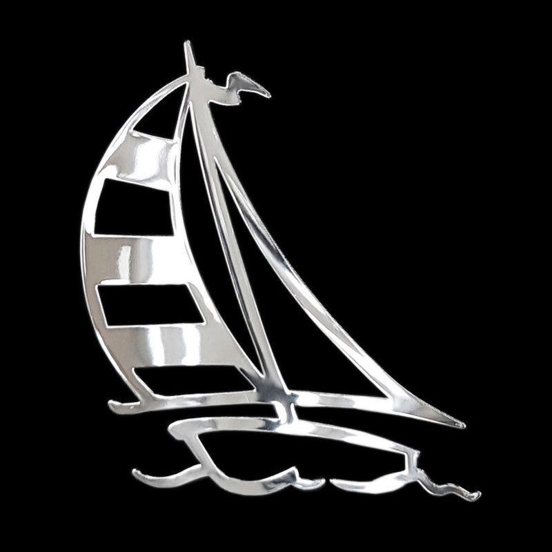 Avisa, Nickel Aufkleber Sailboat - 65x70mm