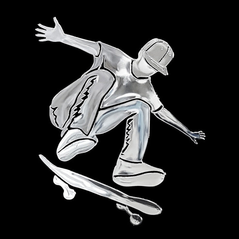 Avisa, Nickel Aufkleber Skater boy - 62x70mm