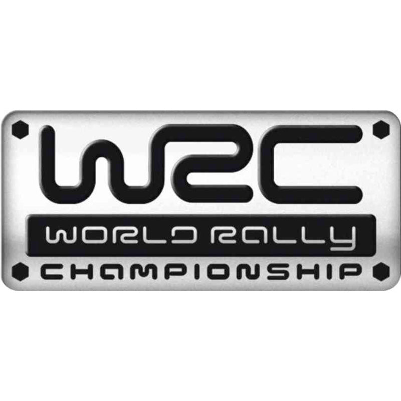 Avisa, Aluminium Embleme/Logo - WRC - 5,5x2,5cm