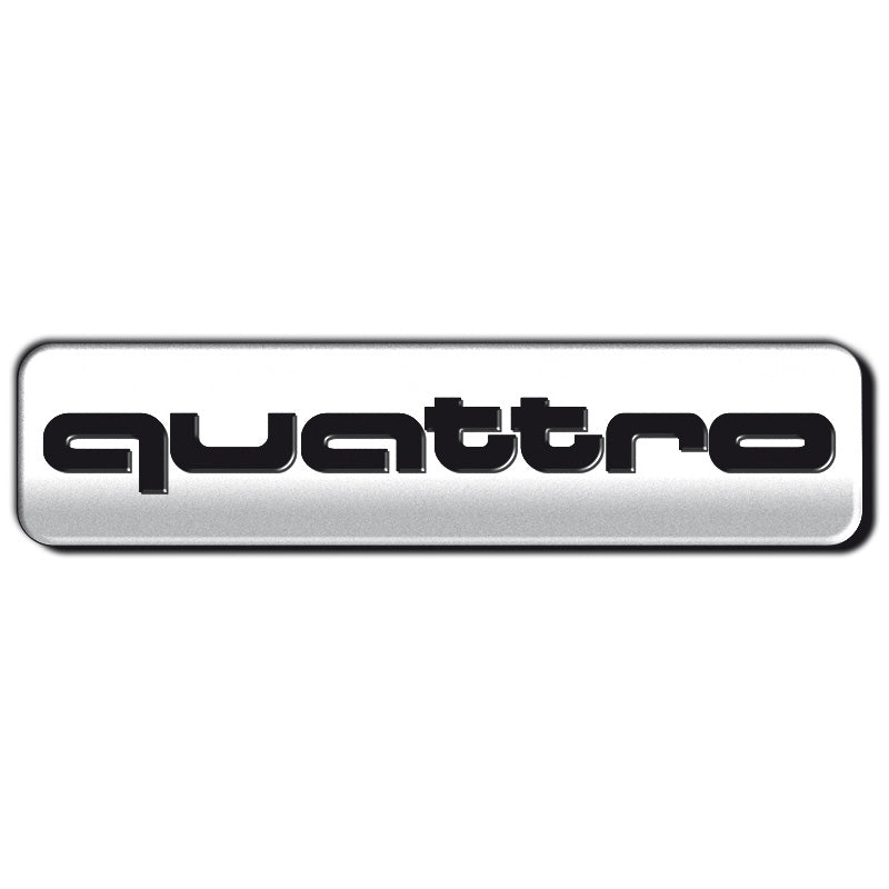 Avisa, Aluminium Embleme/Logo - QUATTRO - 7x1,7cm