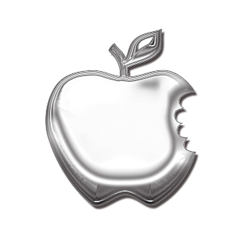 Avisa, AutoTattoo Aufkleber Alu Apple - 5x5,5cm, Vinyl, Aluminium