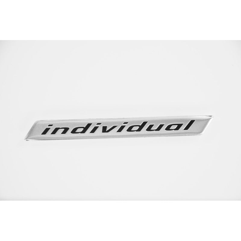 Avisa, Aluminium Embleme/Logo - INDIVIDUAL - 11,8x1,4cm, Aluminium, Schwarz