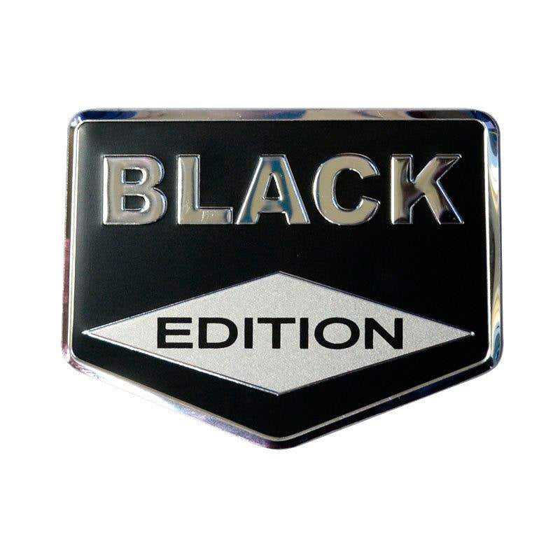 Avisa, Aluminium Embleme/Logo - BLACK EDITION - 8x6,2cm, Aluminium, Schwarz