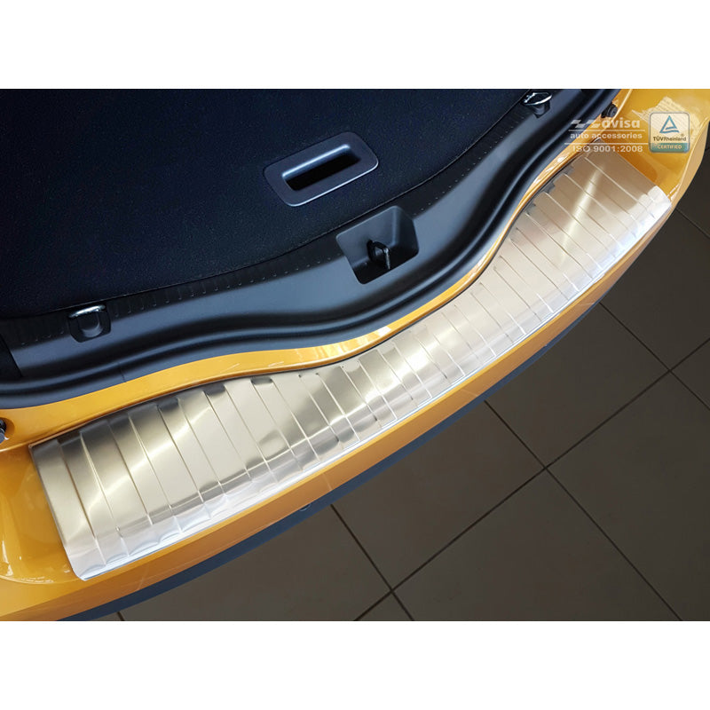 Avisa, Edelstahl Heckstoßstangenschutz passend für Renault Scenic IV 2016-2023 Ribs, Silber