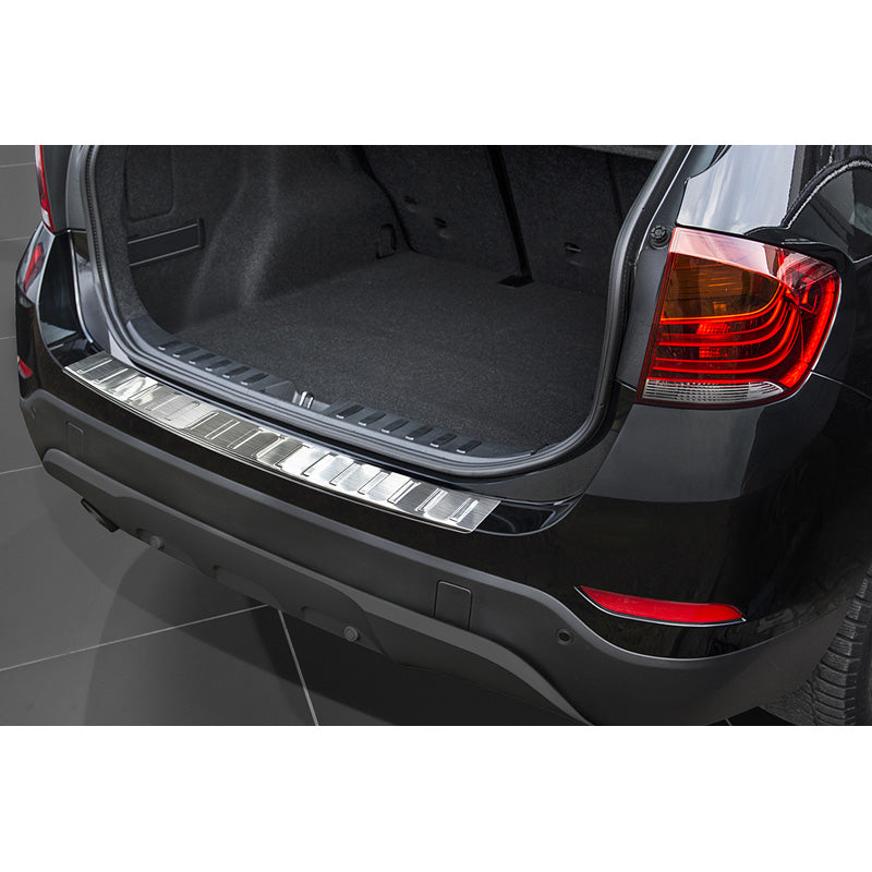 Avisa, Edelstahl Heckstoßstangenschutz passend für BMW X1 E84 Facelift 2012-2015 Ribs exkl. M-Paket, Silber