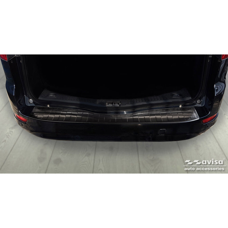 Avisa, Schwarz Edelstahl Heckstoßstangenschutz passend für Ford Mondeo IV Wagon Facelift 2010-2014 Ribs