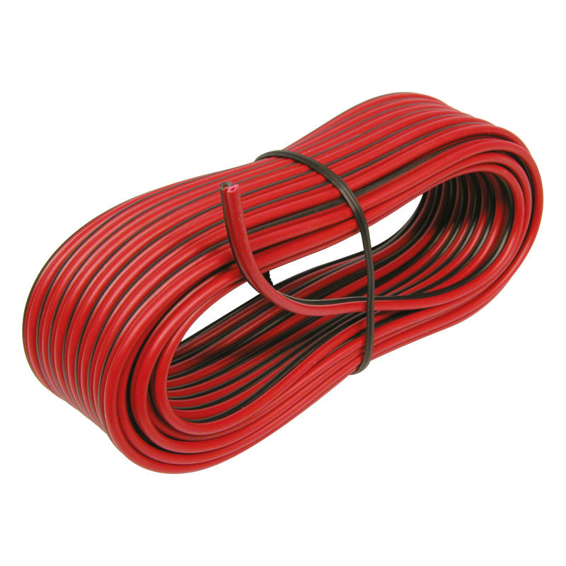 Carpoint, Lautsprecherkabel 0,75mm² 10m - Schwarz/Rot, Plastik, Rot, Schwarz