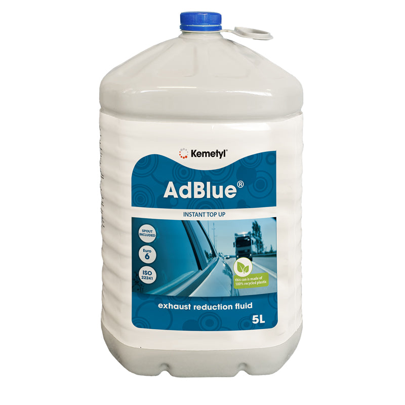 Kemetyl, AdBlue Abgasreduzierung flüssigkeit 5,0-Liter, Flüssigkeit, Blau, Weiss