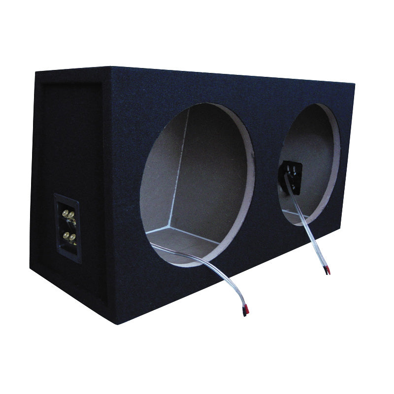 Necom, MDF Doppeltes Subwoofer-Gehäuse 12-inch/30cm 2x Anschluß