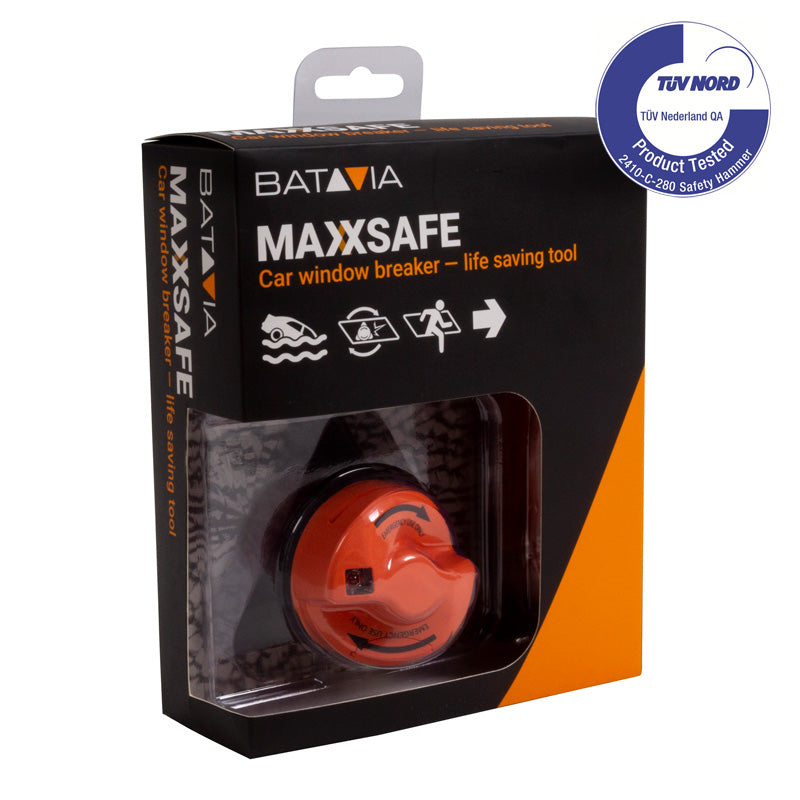 Batavia, MaxxSafe Auto-Fensterbrecher - Life Saving Tool, Kunststoff, Orange, Schwarz