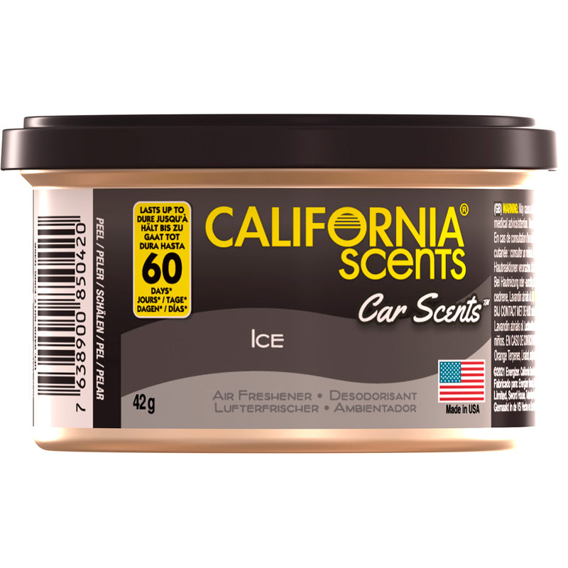 California Scents, Lufterfrischer - Ice - Dose 42gr, Schwarz