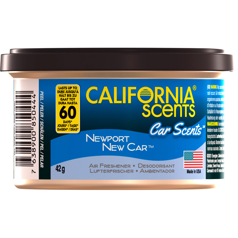 California Scents, Lufterfrischer - Newport New Car - Dose 42gr, Blau