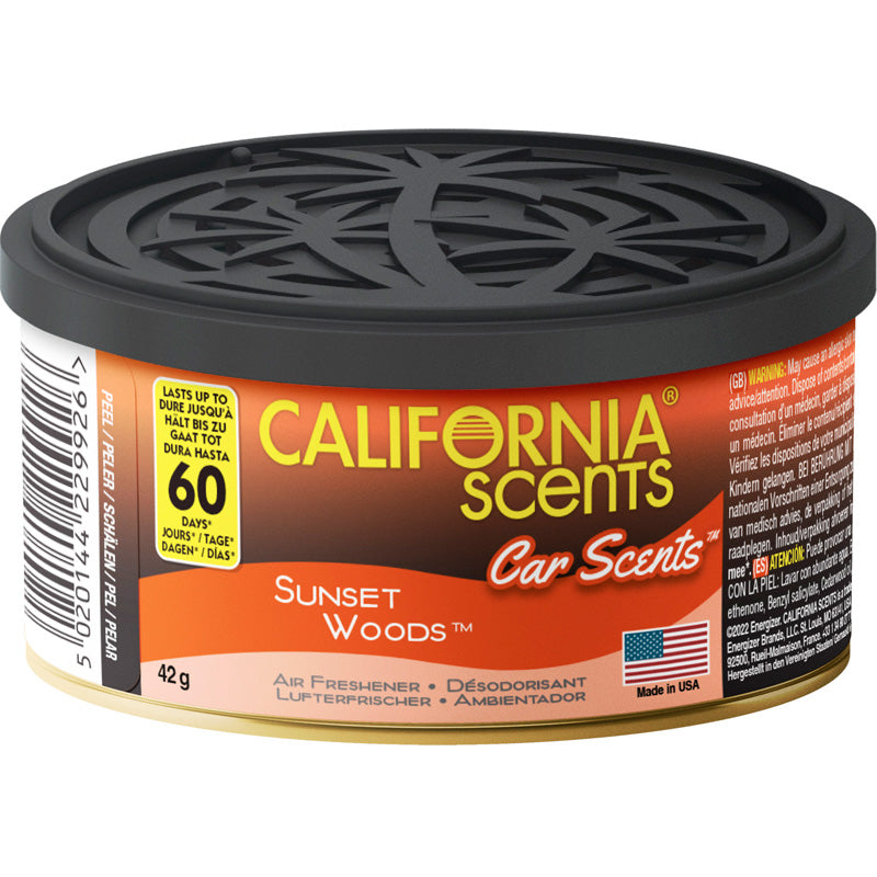 California Scents, Lufterfrischer - Sunset Woods - Dose 42gr, Braun, Orange