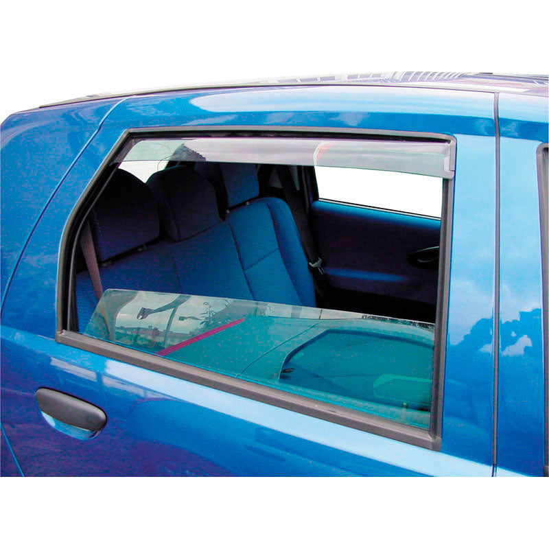 ClimAir, Windabweiser Master (Hinten) passend für Toyota Landcruiser J6 4 türer 1980-1990, Plastik, Rauchgrau