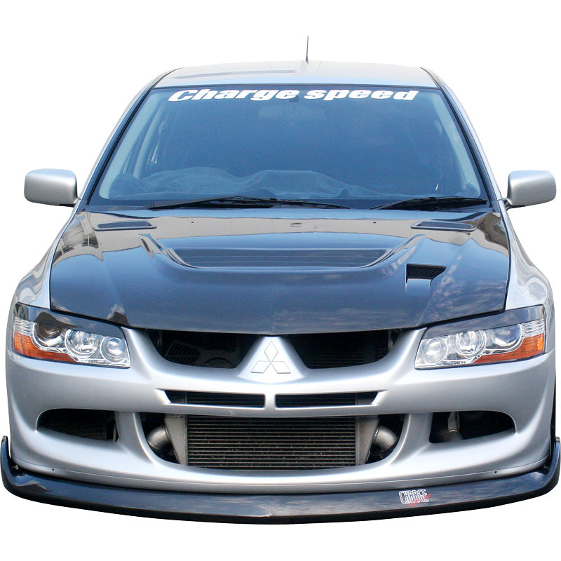 Charge Speed, Chargespeed Frontspoileransatz passend für Mitsubishi Lancer EVO 8 CT9A BottomLine (GFK), Unlackiert