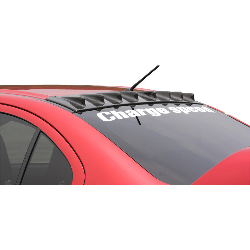 Charge Speed, Chargespeed Roof Fin Dachspoiler passend für Mitsubishi Lancer Evo X CZ4A (GFK), Unlackiert