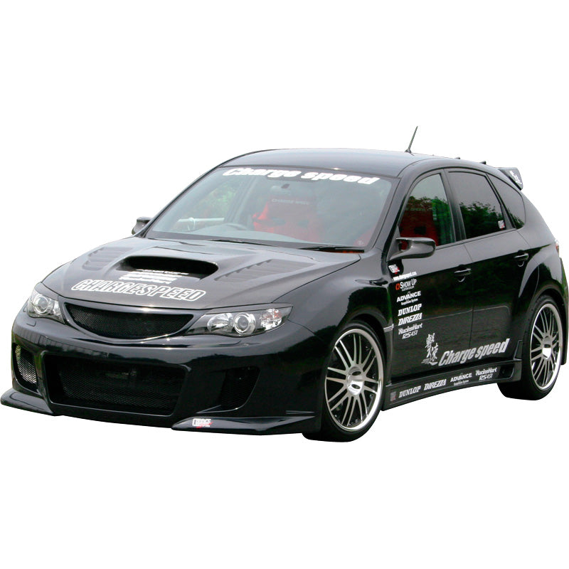 Charge Speed, Chargespeed Frontspoilerstoßstange passend für Subaru Impreza WRX STi 2008- Typ 2 (GFK) + Grill, Unlackiert