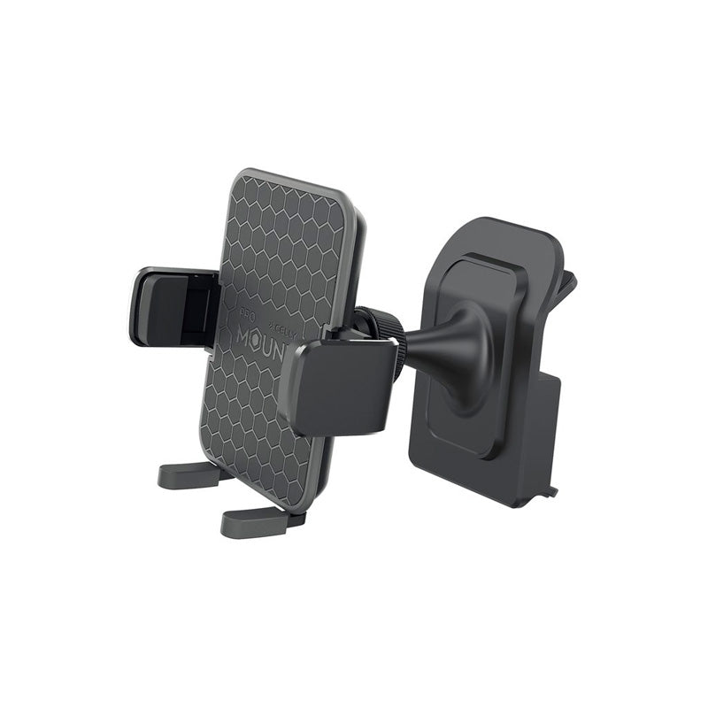 Celly, smartphone Halter Mount Plus passend für Tesla Modell 3, S, X, und Y, Kunststoff, Schwarz