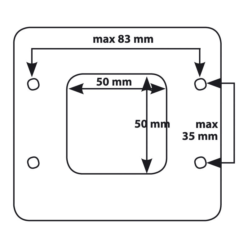 Dynamik, Luftmengemesser-Adapter für Bosch Injektionsysteme - 76mm Anschluss, Aluminium, Inox