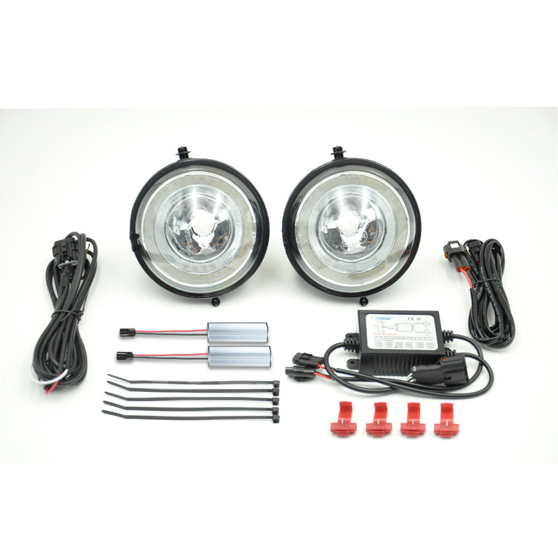 AutoStyle, Satz LED-Tagfahrleuchten (TFL) passend für Mini R55-R59 2006-2014 / Countryman R60 / Paceman R61 - Schwarz, Kunststoff, Rauchgrau, Schwarz