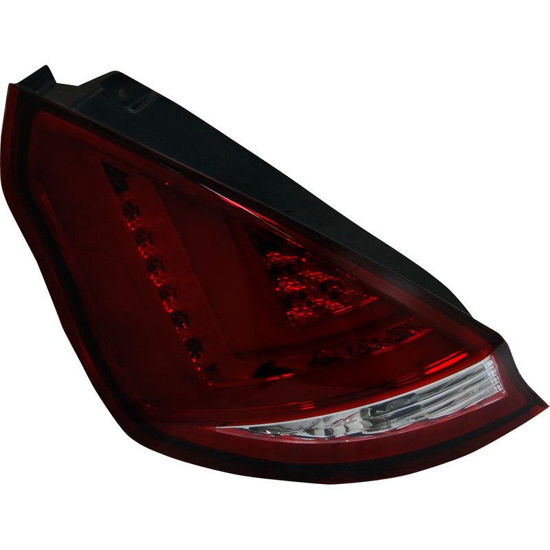 AutoStyle, Satz LED Heckleuchten passend für Ford Fiësta VII 3/5-türig 2008-2012 - Rot/Klar, Klar, Rot