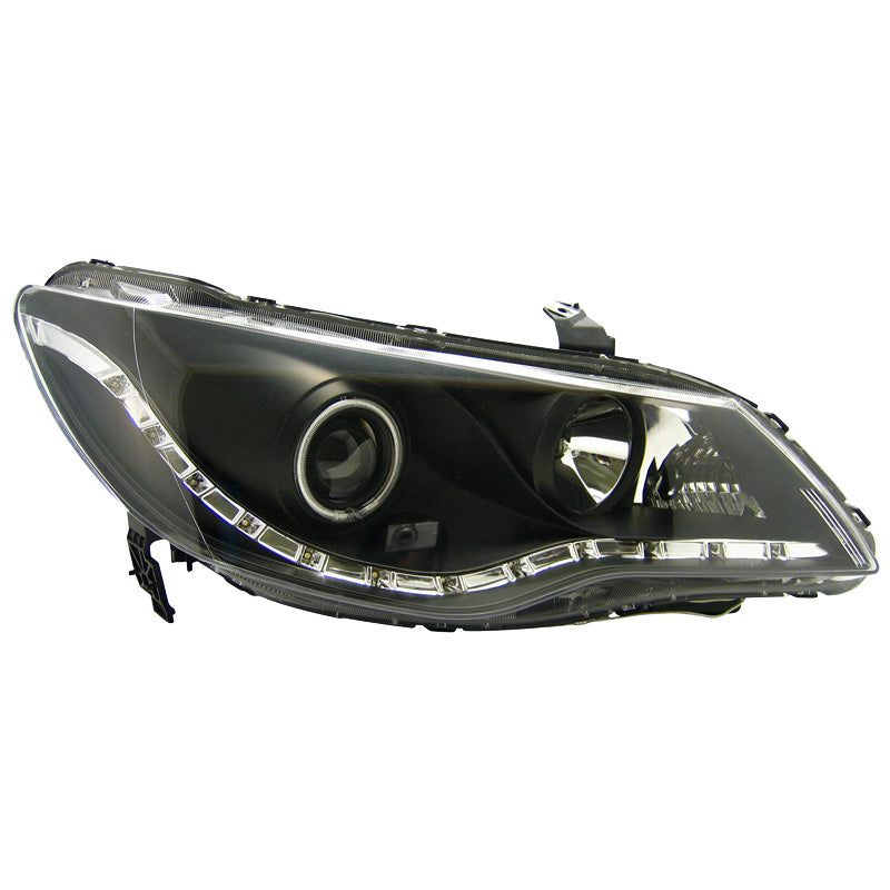 AutoStyle, Satz Scheinwerfer TFL-Look passend für Honda Civic Limousine (Hybride) 2005-2008 - Schwarz