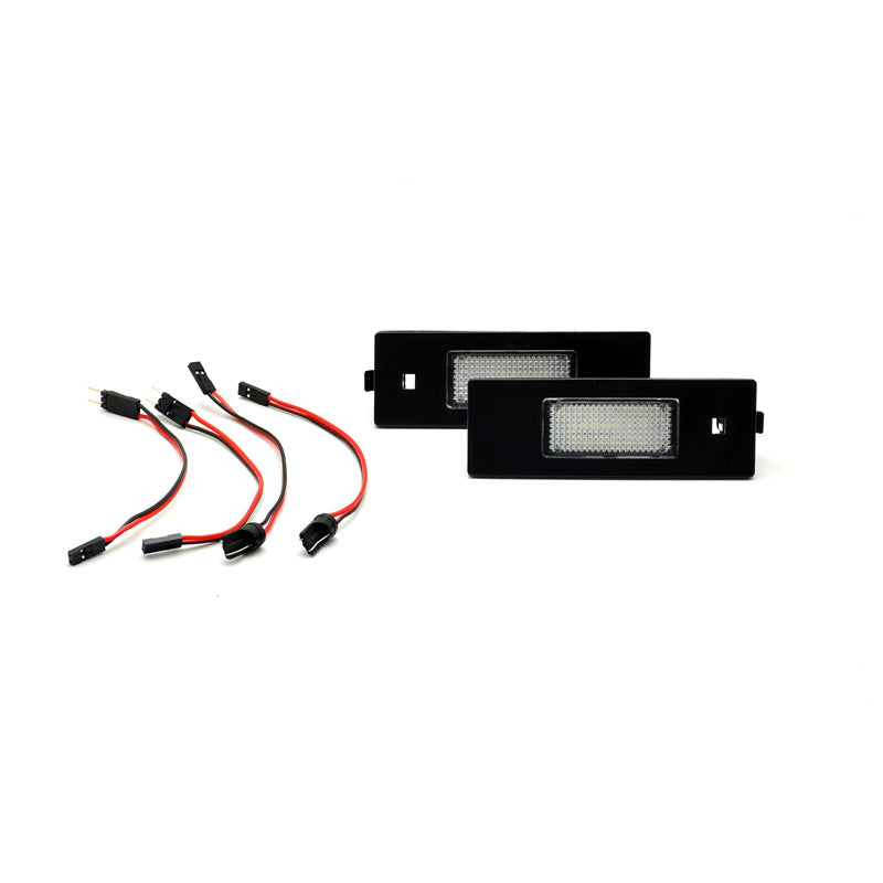 AutoStyle, Satz LED Nummerschildbeleuchtung passend für Mini Clubman R55/Countryman R60/Paceman R61, Kunststoff, Schwarz