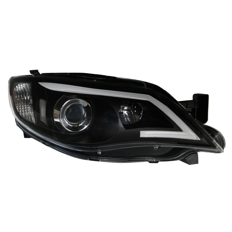 AutoStyle, Satz Scheinwerfer TFL-Look Light-Bar passend für Subaru Impreza 2008-2014 - Schwarz