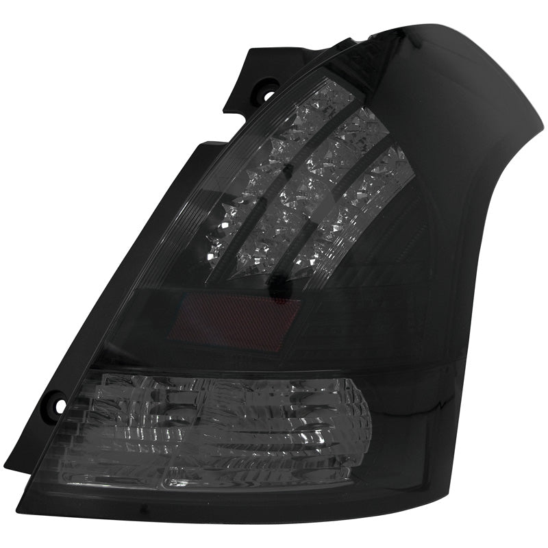 AutoStyle, Satz LED Heckleuchten passend für Suzuki Swift II 2005-2010 - Schwarz/Smoke, Rauchgrau, Schwarz