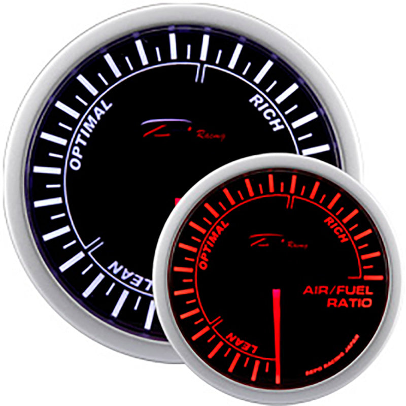 Depo Racing, WA-Series Instrument - Air/Fuel Ratio - 52mm, Aluminium, Kunststoff, Rauchgrau, Schwarz