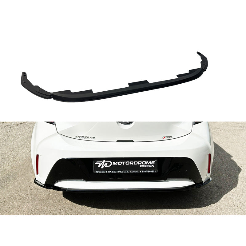 Motordrome, Heckschürzenansatz (Diffuser) passend für Toyota Corolla Hatchback (E21) 2019- (ABS Glänzend Schwarz)