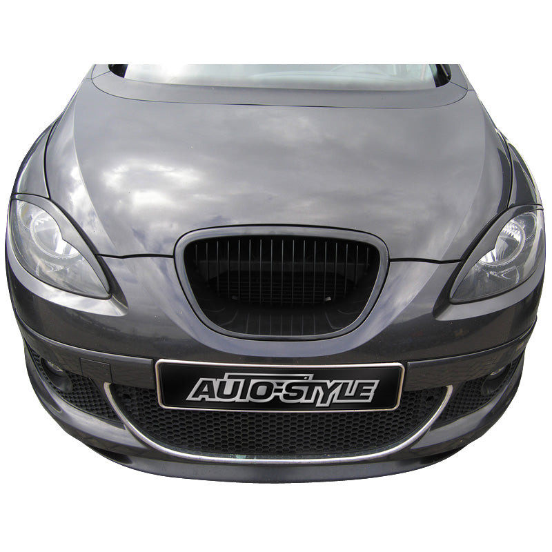 AutoStyle, Grill ohne Markenemblem passend für Seat Leon/Altea/Toledo 1P 2005-2009 Exkl. FR/Cupra