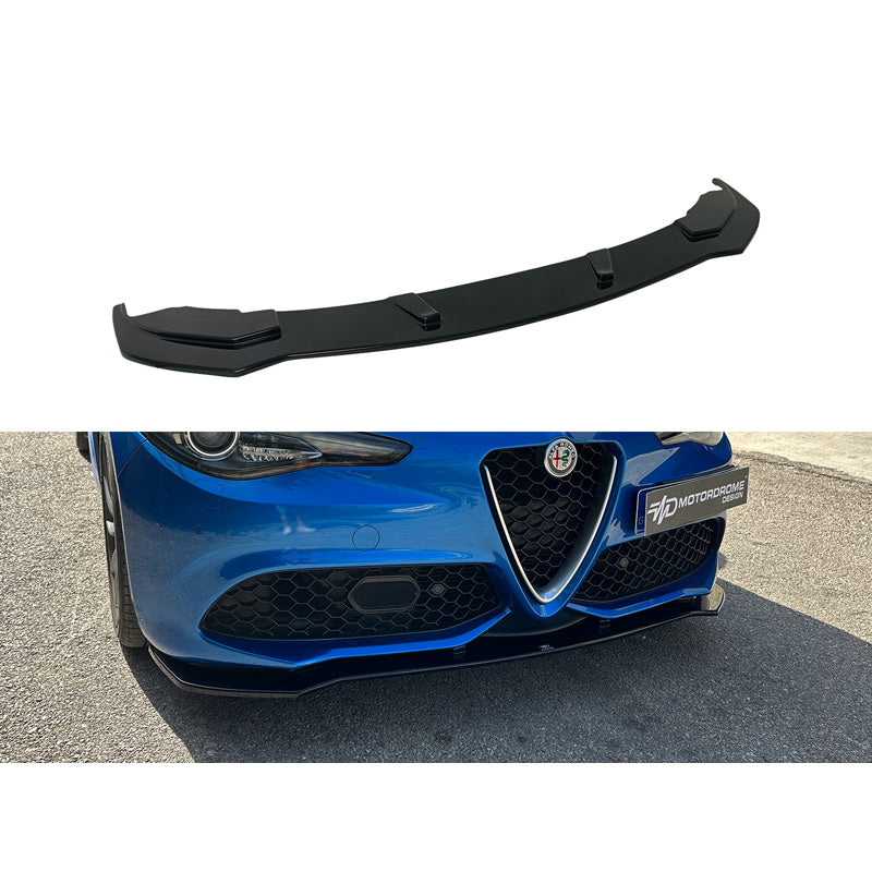 Motordrome, Frontspoileransatz passend für Alfa Romeo Giulia Veloce 2015- (ABS Glänzend Schwarz)