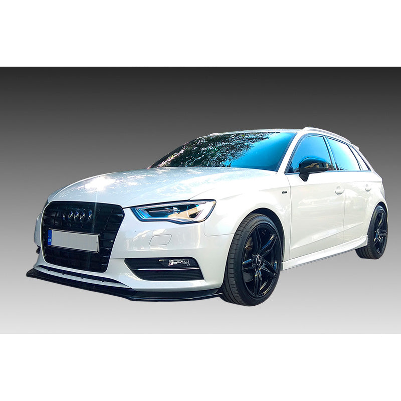 Motordrome, Frontspoileransatz passend für Audi A3 (8V) Sportback/HB/Limousine/Cabrio 2012-2016 (ABS), Schwarz