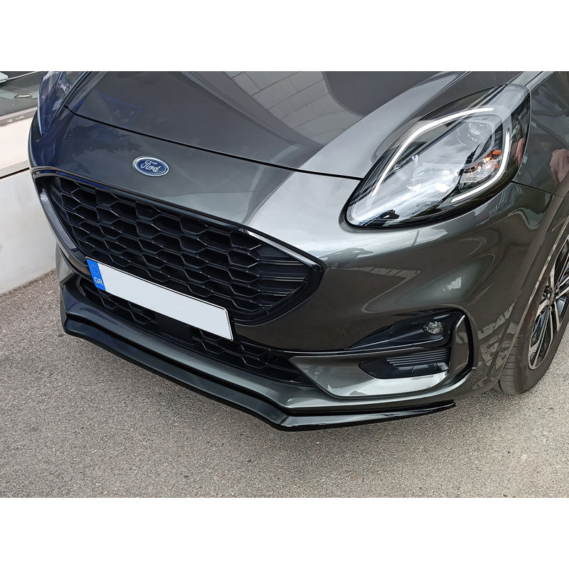 Motordrome, Frontspoileransatz passend für Focus Puma ST-Line 2019- (ABS Glänzend Schwarz)