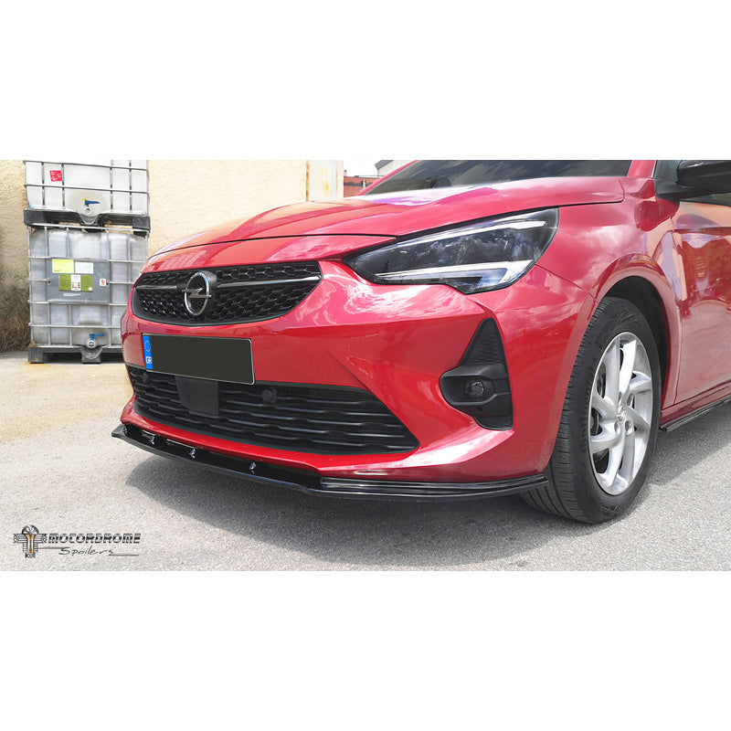 Motordrome, Frontspoileransatz passend für Opel Corsa F GS-Line 2019- (ABS), Schwarz