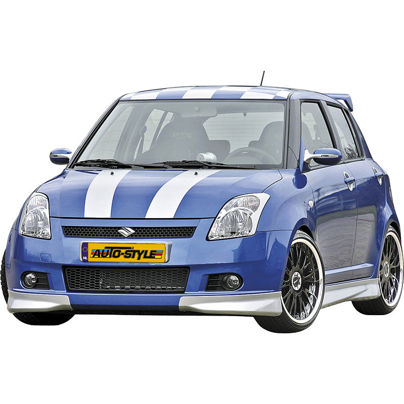 AutoStyle, Frontspoileransatz Ecken passend für Suzuki Swift 2005- exkl. Facelift, Unlackiert