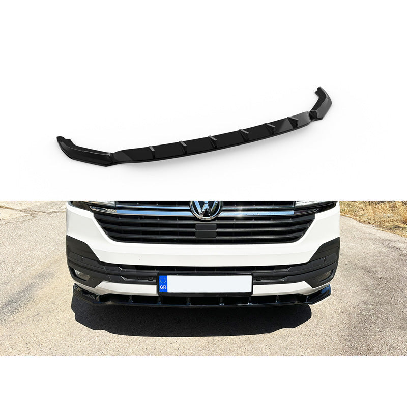 Motordrome, Frontspoileransatz V.2 passend für Volkswagen Transporter T6.1 2020-2022 (ABS), Schwarz