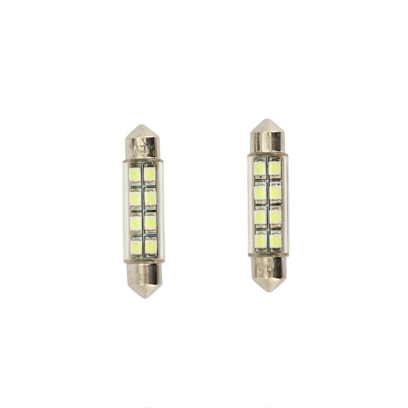 AutoStyle, 8Q LED/SMD Festoon Leuchtmittel Weiß 42x10mm, Satz à 2 Stück, Weiss