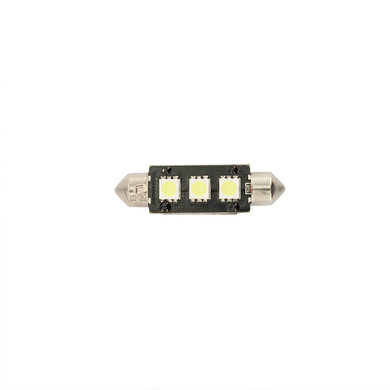 AutoStyle, Festoon Leuchtmittel 3Q SMD Xenon-Optik 11x43mm 12V, Einzelstück, mit CAN-bus Checkwiderstand, Weiss