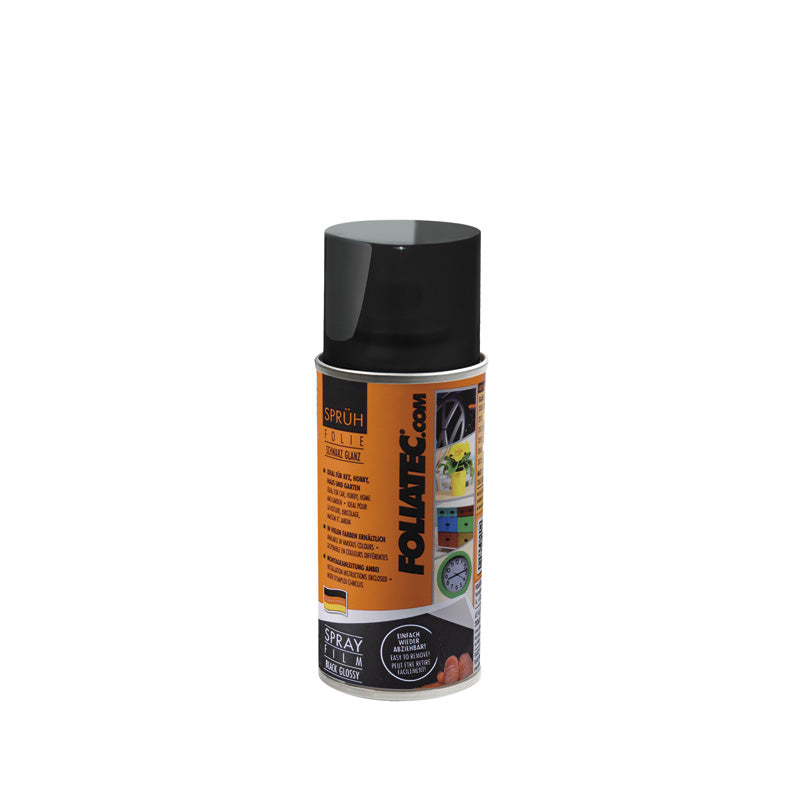 Foliatec, Spray Film (Sprühfolie) - schwarz glänzend 1x150ml, Flüssigkeit, Schwarz