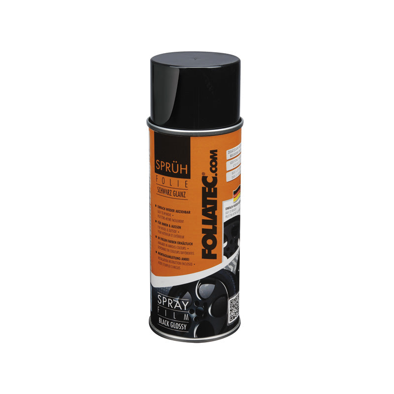 Foliatec, Spray Film (Sprühfolie) - schwarz glänzend 1x400ml, Flüssigkeit, Schwarz