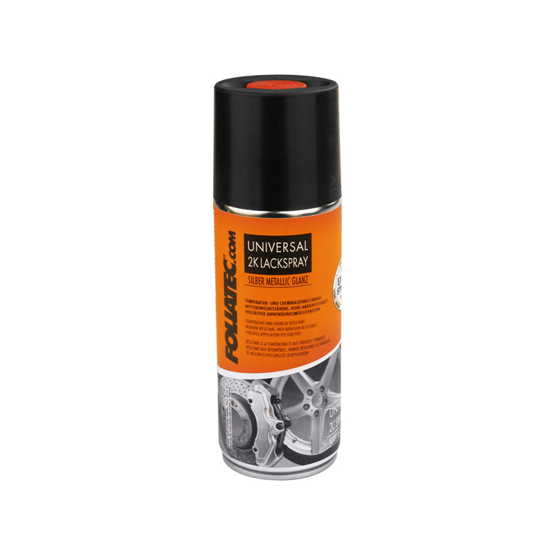 Foliatec, Universal 2K Lackspray - silber metallic glänzend 1x400ml, Flüssigkeit, Silber